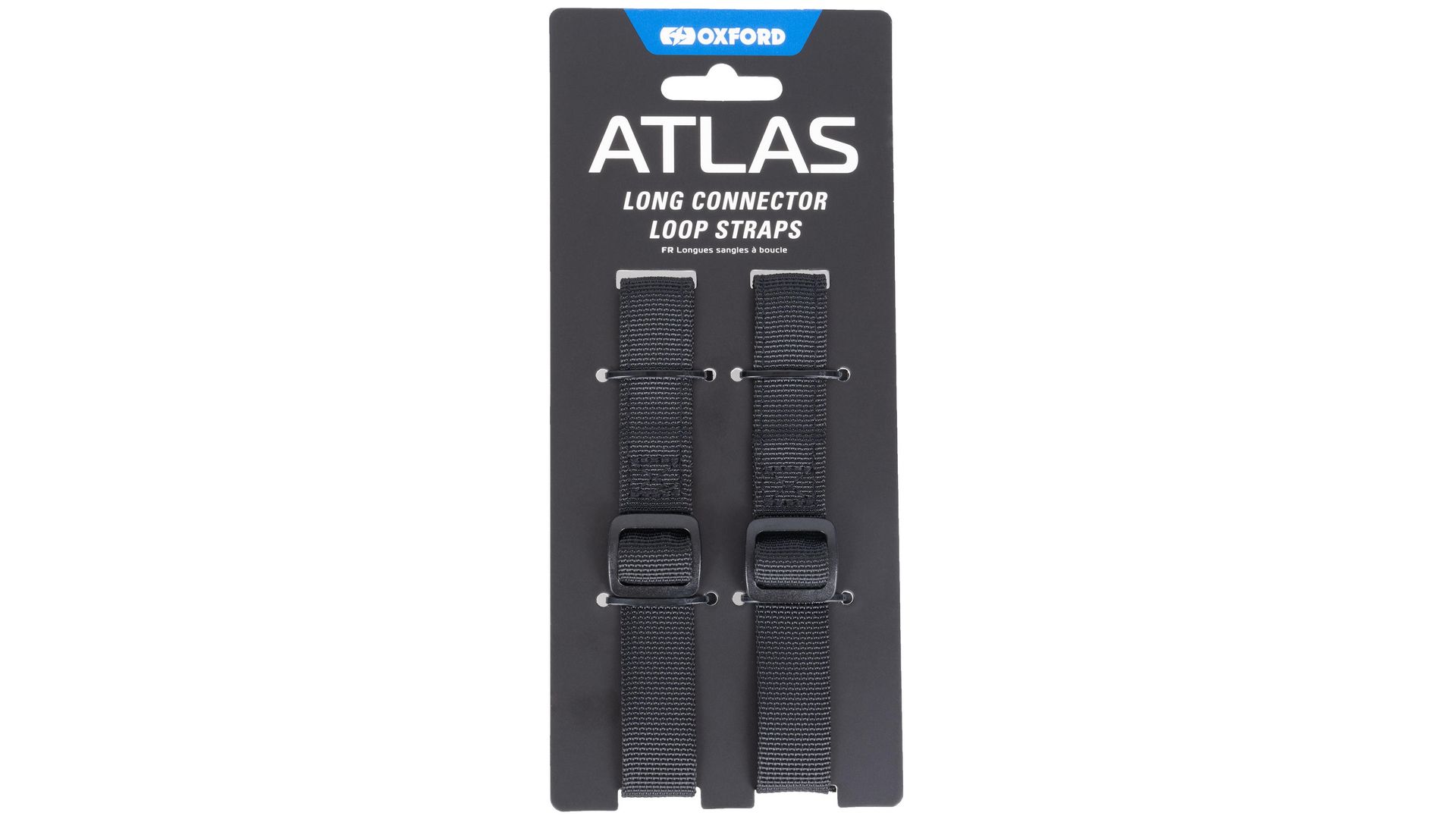 Oxford Atlas Loop Spanngurt, schwarz, 2er-Set 