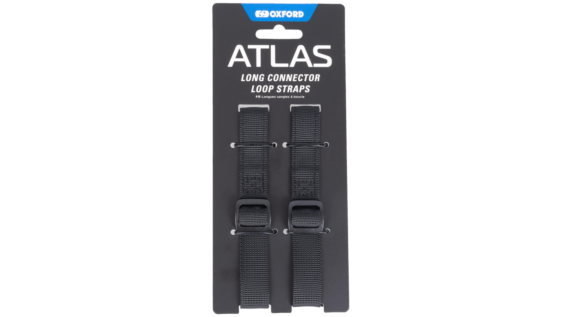 Oxford Atlas Loop Spanngurt, schwarz, 2er-Set