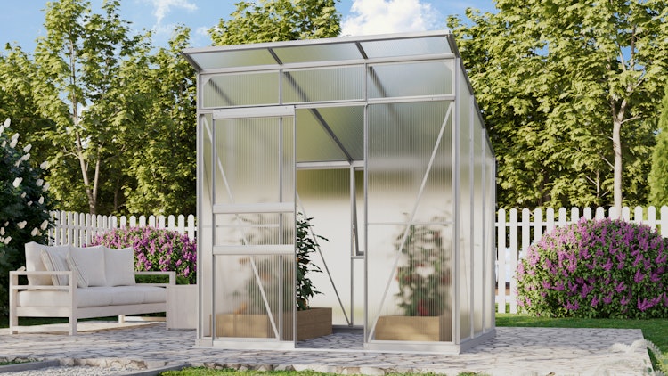 Vitavia Gewächshaus Fokus 4450 inkl. Stahlfundamentrahmen - 3,7 m²