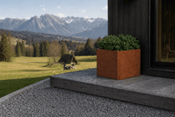 Premium Hochbeet aus Cortenstahl mit Rostpatina 80 x 80 x 75 cm