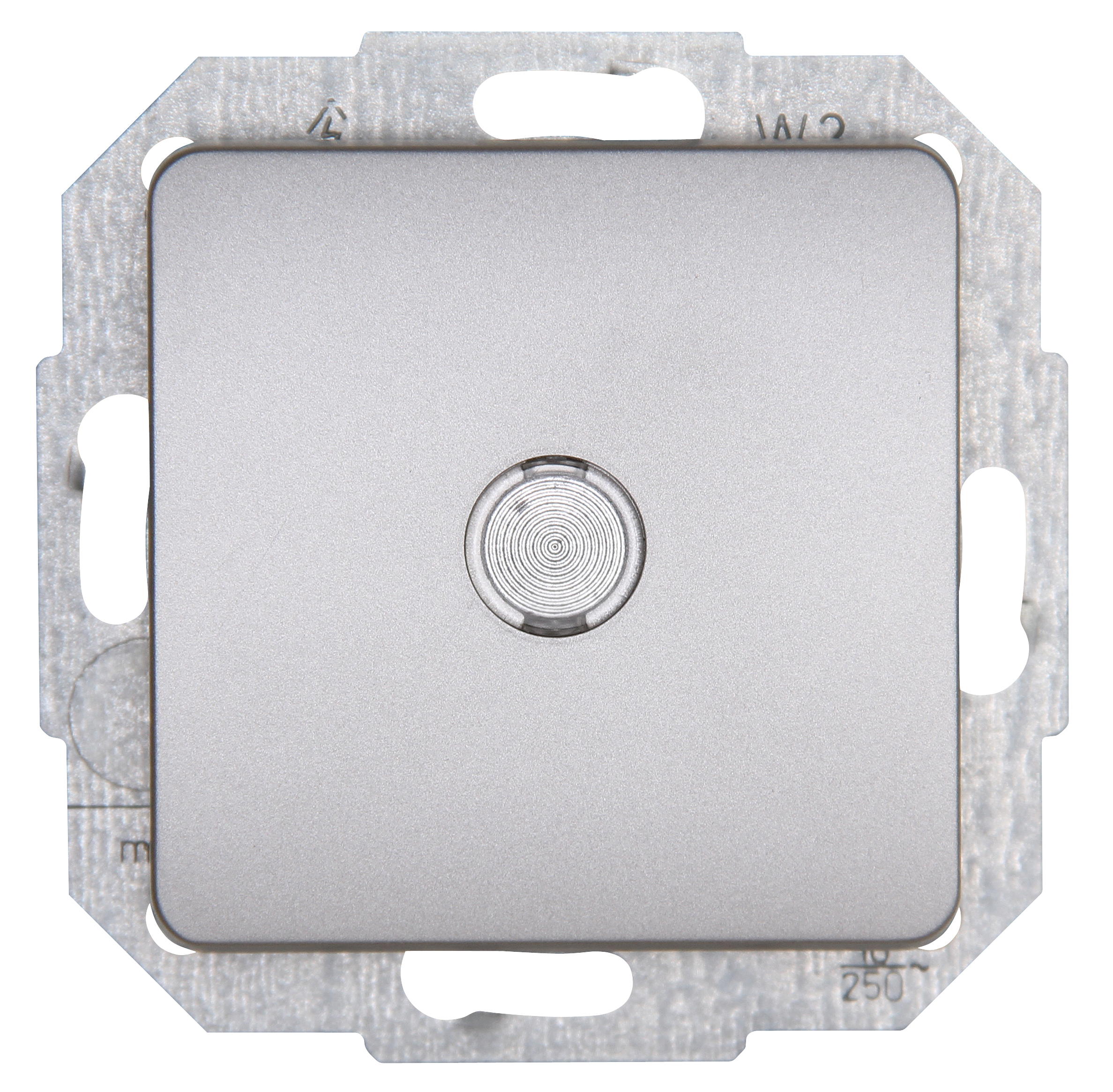 Kopp Taster MILANO edelstahl, beleuchtet