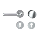 Vorschaubild Griffwerk SIMONA Schraubtechnik GK4 -Chrom/Edelstahl Rosettengarnitur -Schraubt. -Knopf R21 -WL -TS 40-45mm