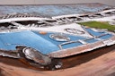 Vorschaubild 3D Metallbild 3 Bullis 120 x 80 cm, Stahlblech