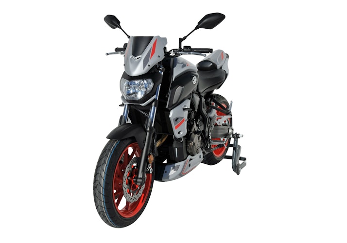 BODYSTYLE Sportsline Scheinwerferverkleidung ABS Kunststoff grau/rot/anthrazit für YAMAHA MT-07 