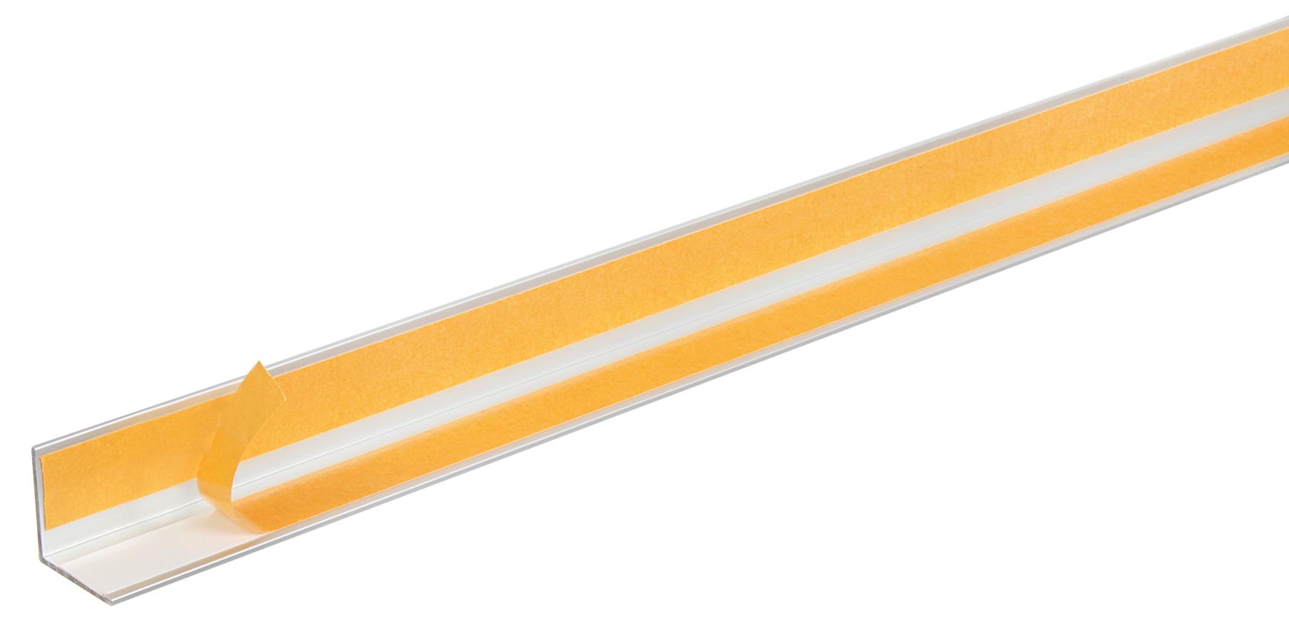 Alberts® Winkelprofil selbstklebend, Alu, Länge 2,6m, versch. Größen-silberfarbig eloxiert-20 x 20 x1,5 mm