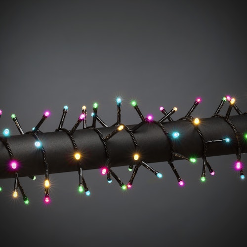 Konstsmide Weihnachtsbeleuchtung LED Minilichterkette Cluster mit 800 bonbonfarben LEDs