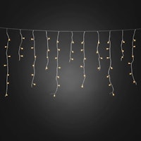 Konstsmide Weihnachtsbeleuchtung  LED Eisregen Lichtervorhang weiße Globes200