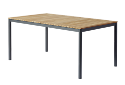 Cinas Gartentisch MOOD, Aluminium Anthrazit / Teak
