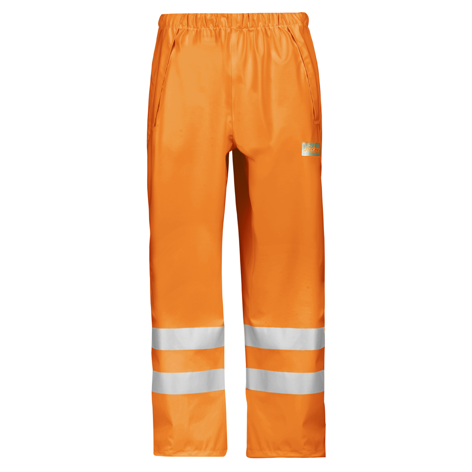 Snickers 8243 High-Vis PU Regenhose, Klasse 2-signalorange 5500-XXL