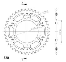 Supersprox Stealth-Kettenrad 520 40Z (Gold)