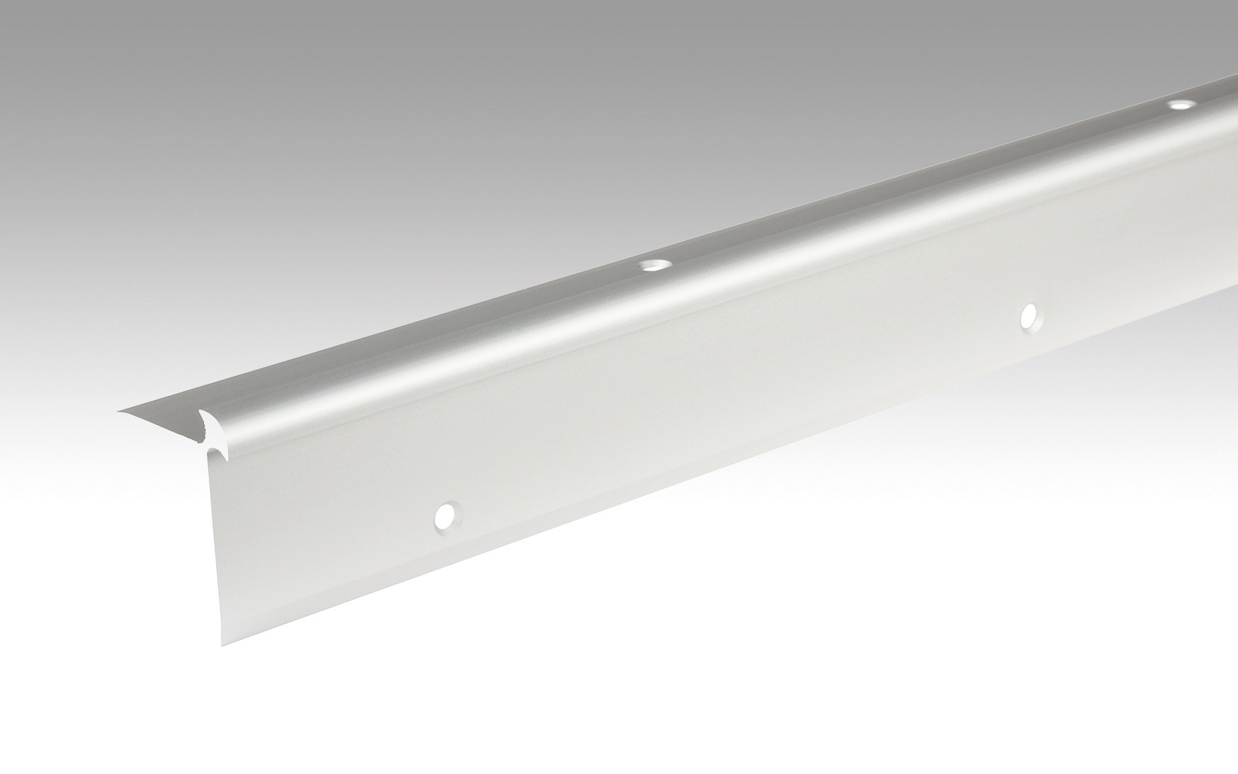 MEISTER Treppenkantenprofil Typ 5 (5 bis 6 mm) Silber eloxiert 220 - 2700 mm