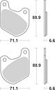 Vorschaubild SBS Bremsbelag 543H.HF Street High Power Ceramic