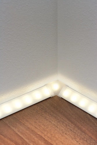 Paulmann LED Strip Profil Delta Corner 2er Pack in Satin