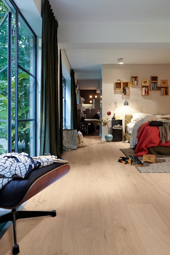 MEISTER Lindura-Holzboden HD 400 | ultramattlackiert (Sonderformat) 2200 mm x 205 mm  Eiche lebhaft cremew geb 8937