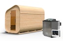 Vorschaubild Karibu Saunahaus Fasssauna Asymmetrisch 3 - 38 mm
