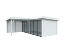 Vorschaubild Palmako Gartenhaus Connect Lenna 24,9 m² Set 713 Slide Plus mit Isolierglas-Schiebetüren - 28 mm
