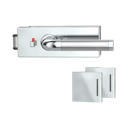 Vorschaubild Griffwerk Glastürbeschlag PURISTO S mit Griff SIMONA PROF smart2lock Flüster 3-tlg. Bänder SIMONA Edelstahl poliert