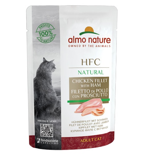 Almo Nature HFC Raw Pack 55g Beutel Katzennassfutter