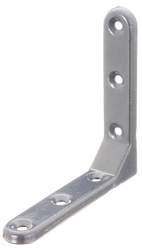 Alberts® Zierwinkel geprägt aluminiumgrau kunststoffbeschichtet  103x103x21 mm