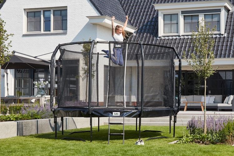 Salta Trampolin First Class Ø 487 cm mit Sicherheitsnetz und Leiter