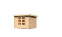 Karibu Woodfeeling Gartenhaus Bastrup 3 naturbelassen - 28 mm