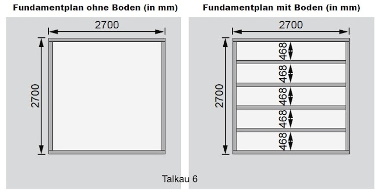 Karibu Woodfeeling Gartenhaus Talkau 3/4/6/8 - 28 mm