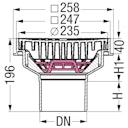 Vorschaubild KESSEL 67110B - Kellerablauf Ecoguss 247 x 247 mm ohne Geruchsverschluss