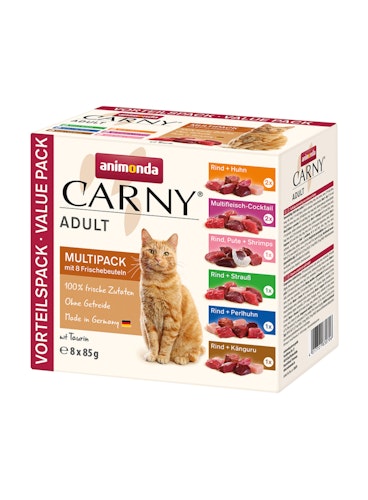 animonda Carny Adult Multipack 8 x 85 Gramm Spezialfutter