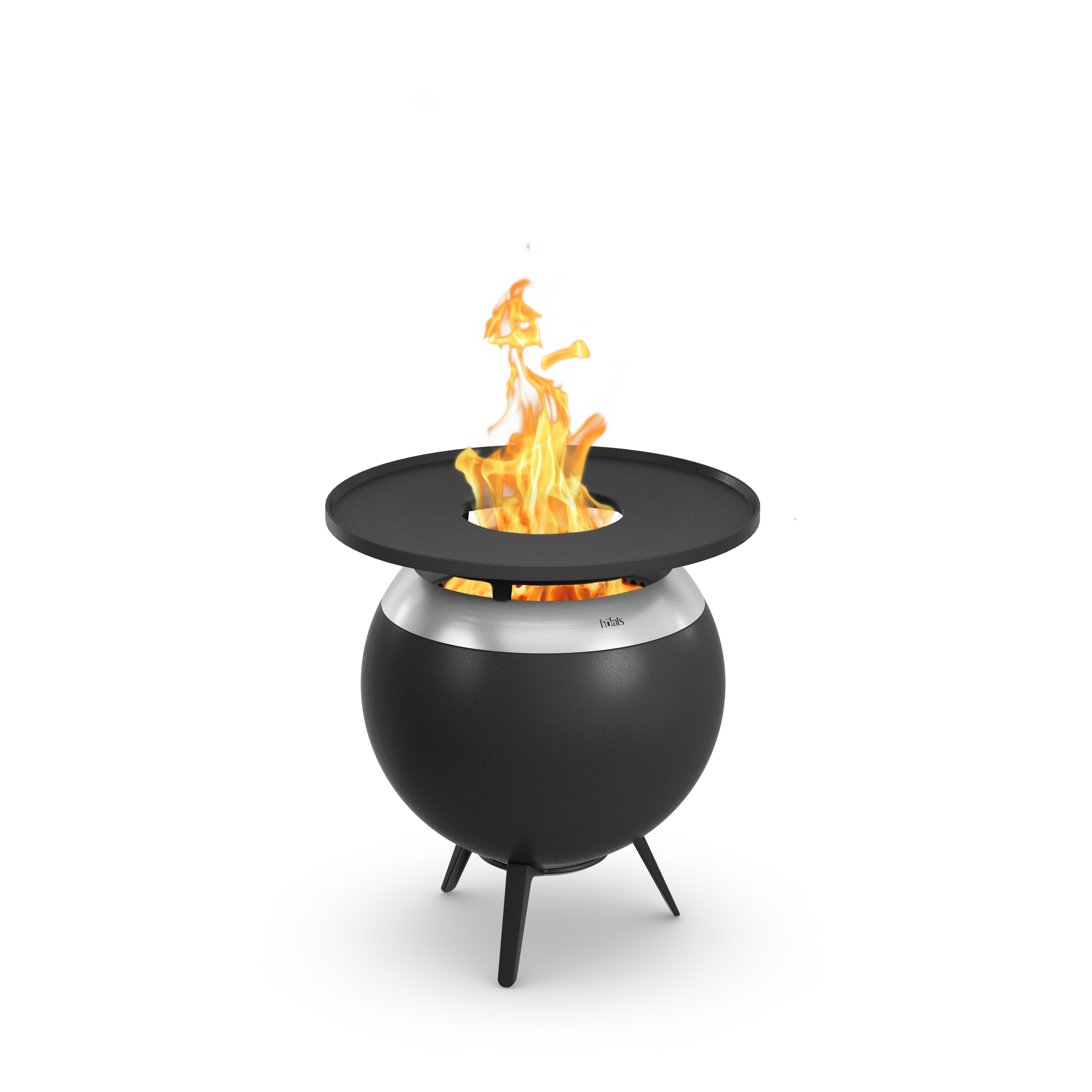 höfats MOON 45 Plancha-Grillset mit niedrigem Fuß