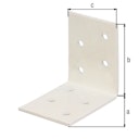 Vorschaubild Alberts® Winkelverbinder weiß kunststoffbeschichtet  50x50x40 mm