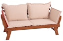 Vorschaubild Garden Pleasure Bank FORTUNA, 195 cm, Eukalyptus / Kissen 100 % Polyester