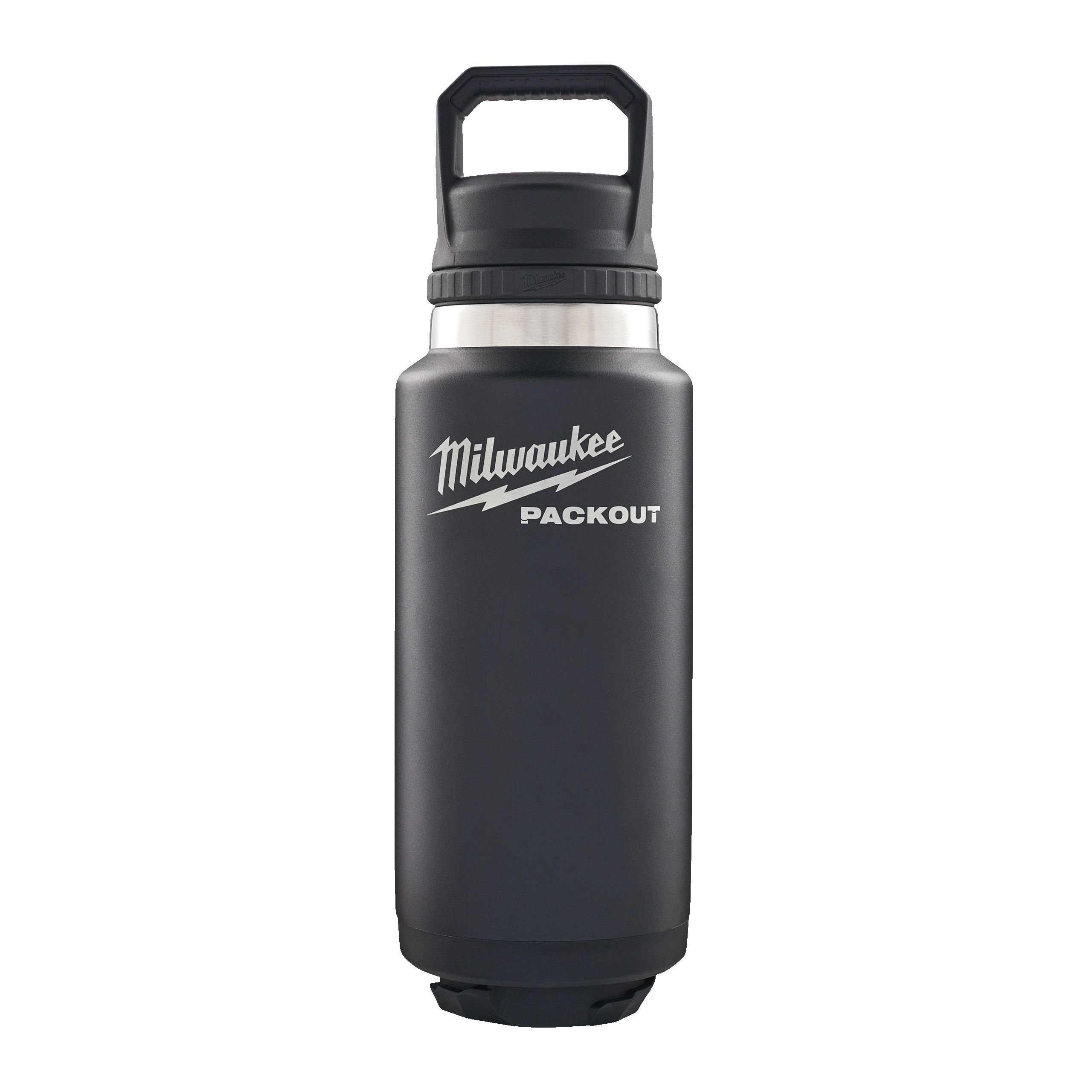 Milwaukee ﻿PACKOUT Isolierflasche  1065 ml mit Schraubdeckel, schwarz 4932493468