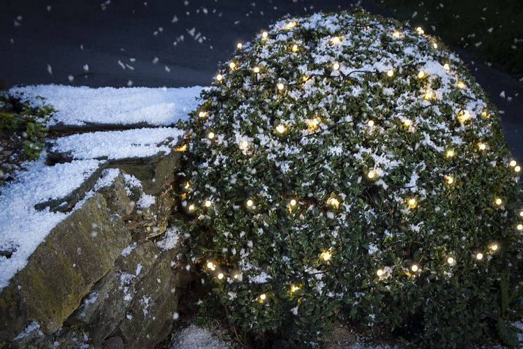 Konstsmide Weihnachtsbeleuchtung  LED Lichterkette runde 80 warmweiße Dioden