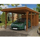 Vorschaubild Skan Holz Carport Friesland 314x708 cm inkl. Abstellraum Sparset 2