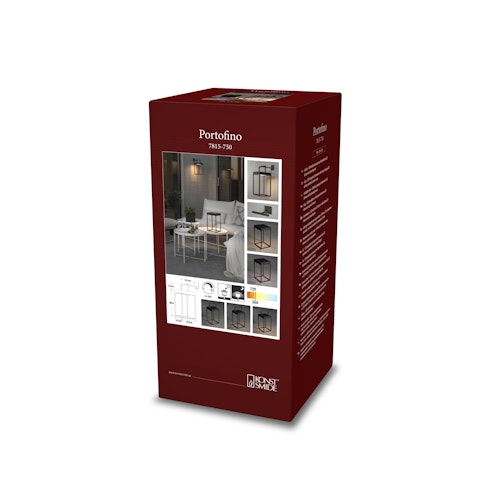 Konstsmide Solar/USB-Laterne Portofino, versch. Farben