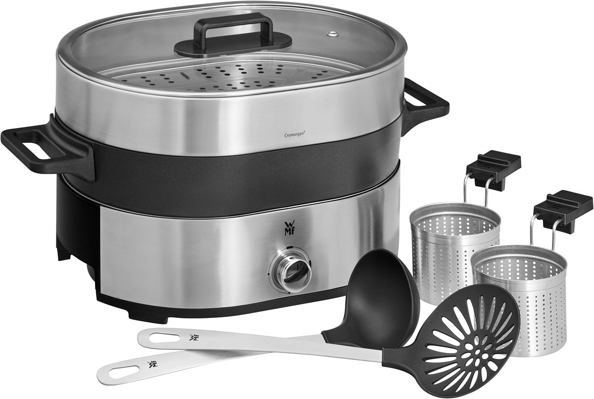 Wmf Silberfarben Dampfgarer "Lono Hot Pot & Dampfgarer" 1700 W 36L Mit Garkörbchen Spülmaschinengeeignete Bestandteile von Baur - Image 2