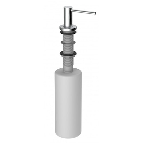 Edelstahl Seifenspender Rund, Gebürstet, von oben Befüllbar