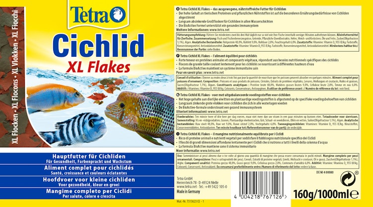 Tetra Cichlid XL Flakes