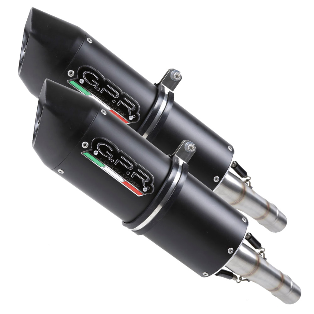 GPR Endschalldämpfer Suzuki Gsx 1400 2001/07 Pair EC-Approv. slip-on exhaust catalized Furore Ner