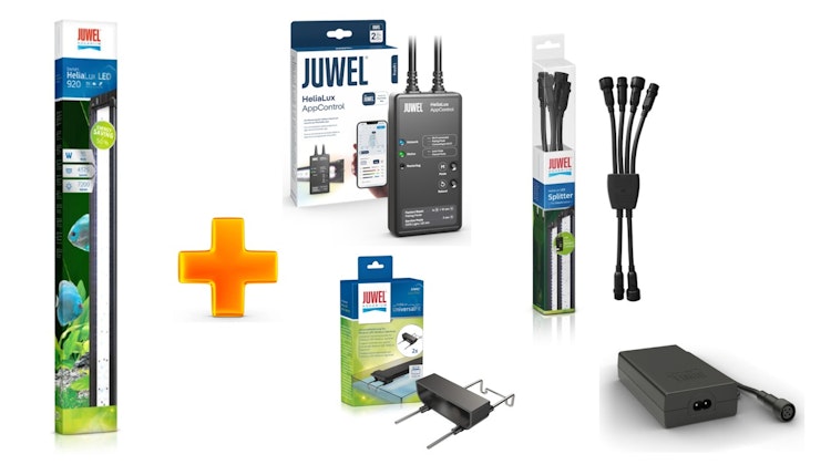 Juwel Helialux 920 (Leuchte, App-Control, Halterung, Splitter & Netzteil)  -  Vorteils-Paket