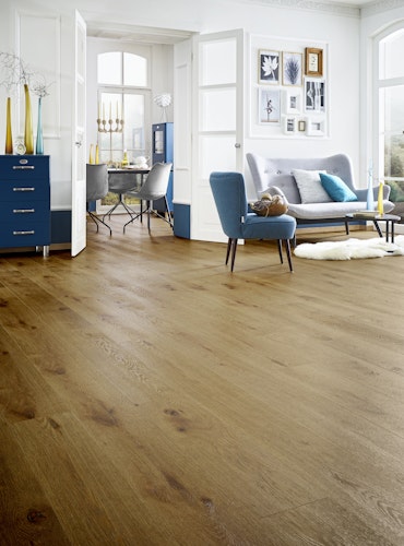 KWG Antigua infinity extend Natureiche caramel Designvinyl Fertigfußboden mit Microfase 180x22 cm