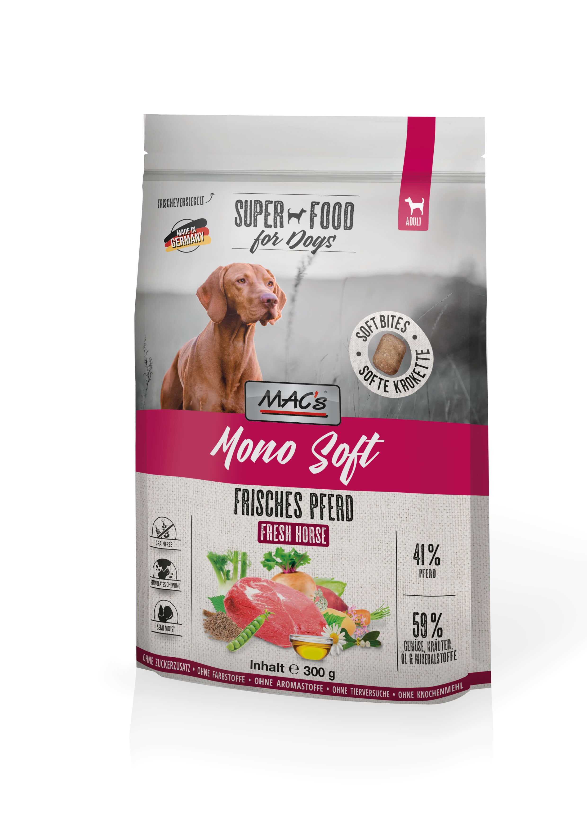 Macs 300g DOG Mono Soft Pferd