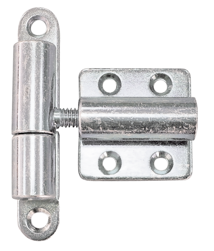 Alberts® Aushebescharnier,verstellbar, galvanisch verzinkt dickschichtpassiviert, LxB 83x15,Platte LxB 40x40mm 341060