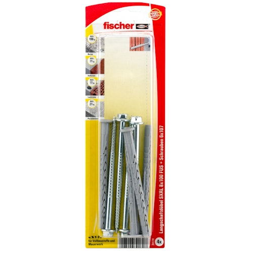 FISCHER Langschaftdübel SXRL 8x100 FUS K (4 St.)