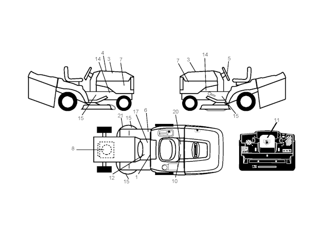 Husqvarna Gartentraktoren 96061018900 CTH191