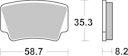 Vorschaubild SBS Bremsbelag 867RSI Offroad Racing Sinter