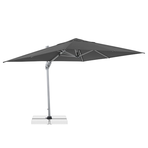 doppler Pendelschirm ACTIVE 260 x 350, Aluminium Silber / 100 % Polyester 180 g/m²