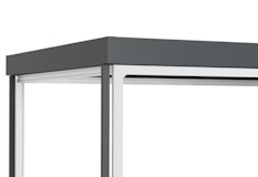 Hörmann Multifunktionsprofil für Gerätehaus Juno mit FlachdachZubehörbild