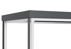 Hörmann Multifunktionsprofil für Gerätehaus Juno mit Flachdach