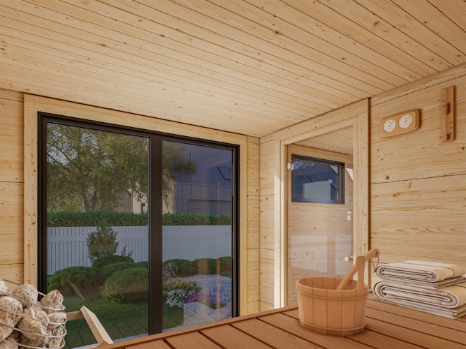 Palmako Gartensauna Grace 8,2 m² - 56 mm